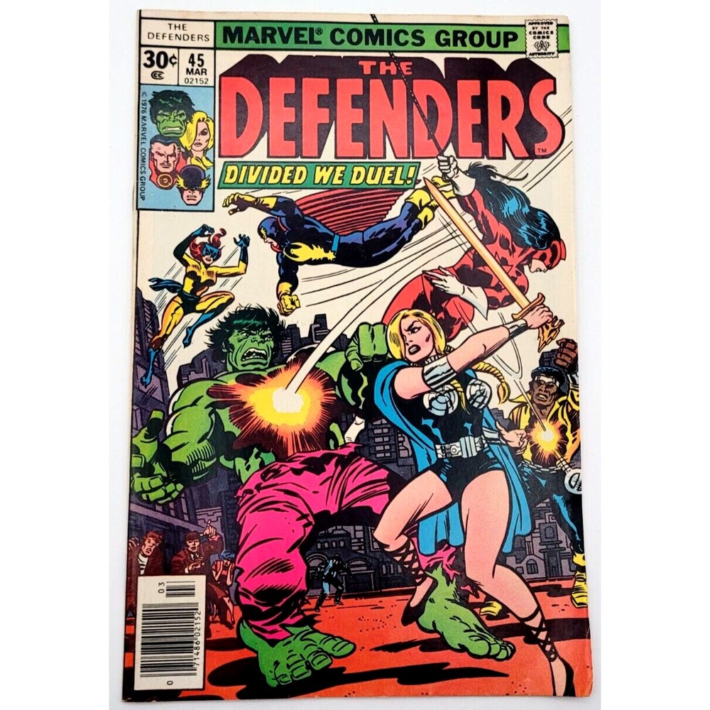DEFENDERS #45 (1977) / VF / NEWSSTAND HULK POWER MAN MARVEL